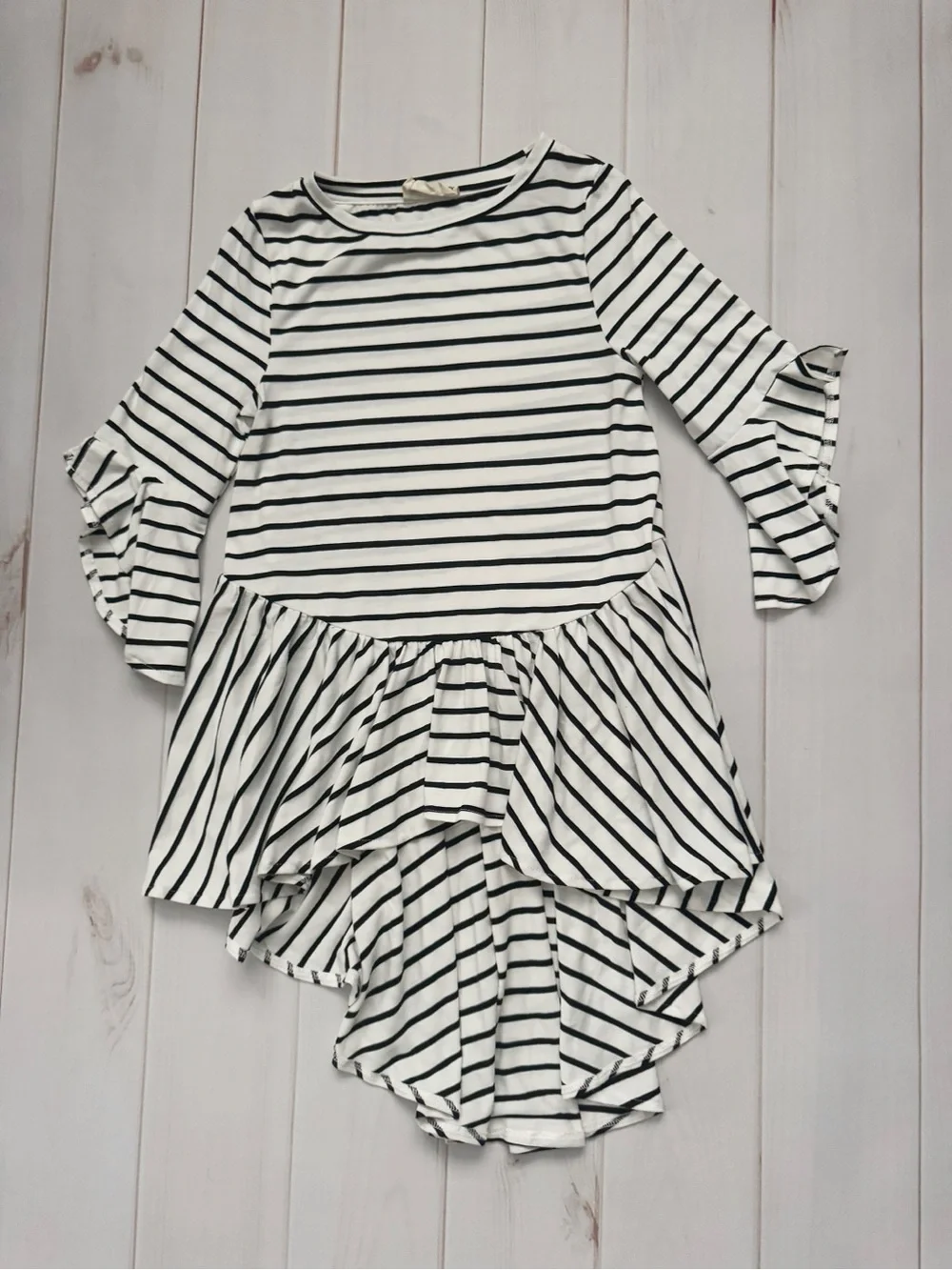 Mia Joy High-Low Striped Tunic Top